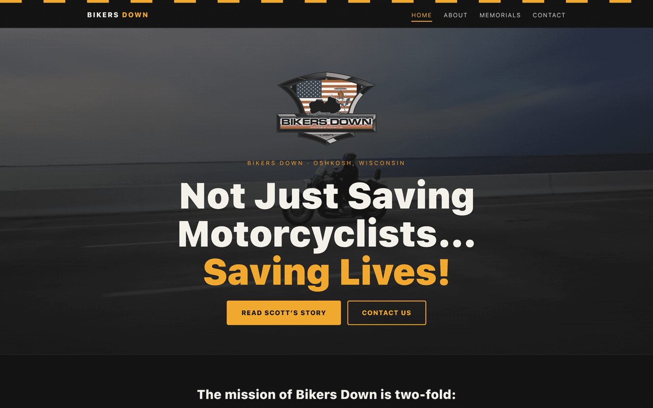 Bikers Down website